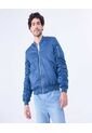 Chaqueta Para Hombre Bomber Color Azul  Marca Ostu #60080143 de Ostu