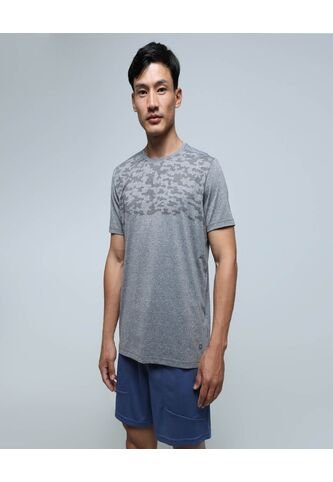 Camiseta Para Hombre Manga Corta Color Gris  Marca Ostu #60091368 Ostu