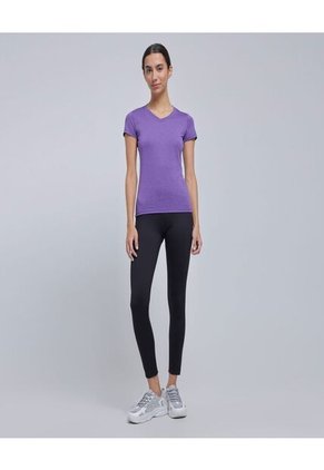 Camiseta Para Mujer Manga Corta Color Morado Marca Ostu #40092183