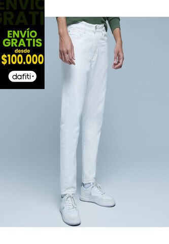 Jean Para Hombre Carrot Color Blanco Marca Ostu #60160323 Ostu