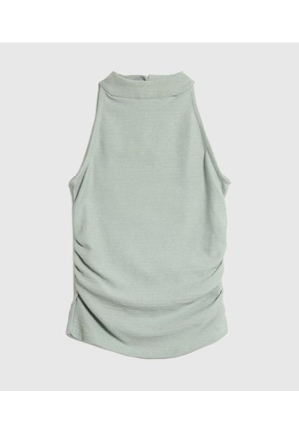 Camiseta Para Mujer Manga Sisa Cuello Alto Color Verde Marca Ostu #40092620