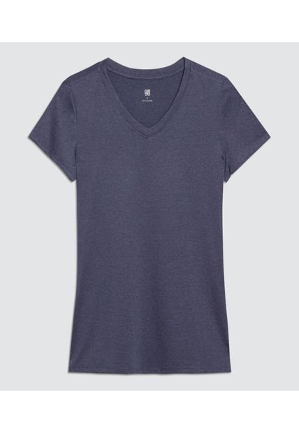 Camiseta Para Mujer Manga Corta Color Azul  Marca Ostu #40092272