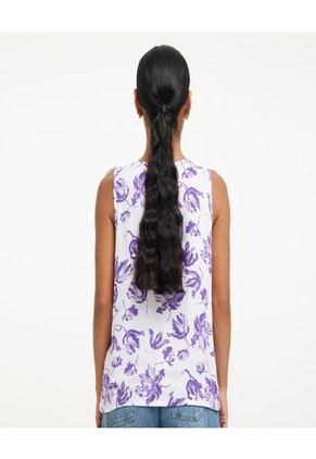 Blusa Para Mujer Manga Sisa Color Morado Marca Ostu #40120726