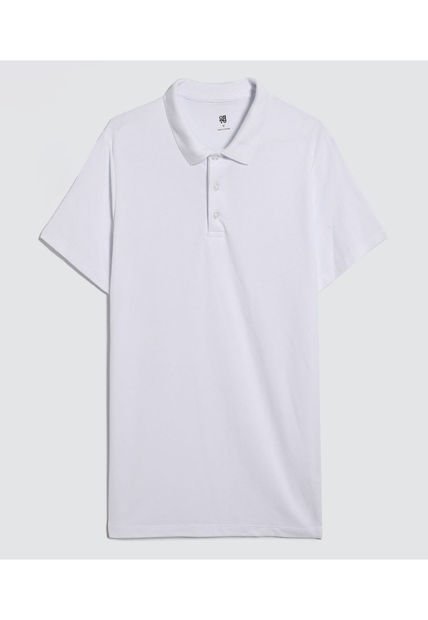 Polo Para Hombre Cuello Tejido Sin Bolsillo Color Blanco Marca Ostu #60110580