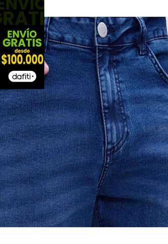 Jean Para Hombre Carrot Color Azul Medio Marca Ostu #60160354 Ostu