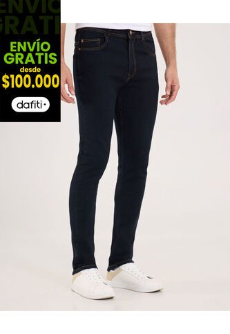 Jean Para Hombre Skinny Color Azul  Marca Ostu #60160301 Ostu