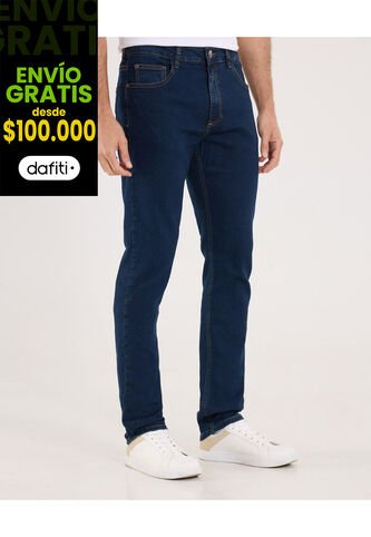 Jean Para Hombre Slim Color Azul  Marca Ostu #60160310 Ostu