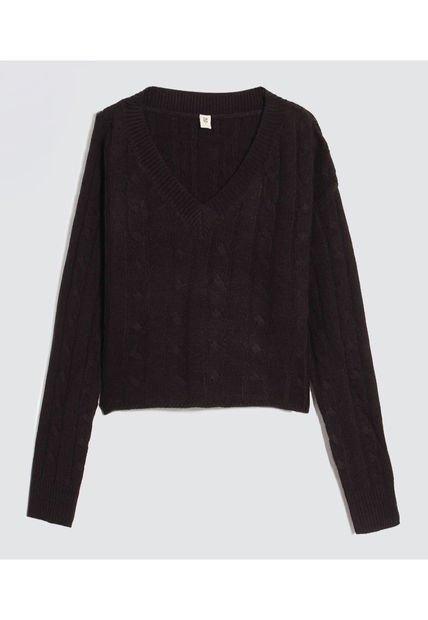 Saco Para Mujer Cuello V Color Negro Marca Ostu #40330086
