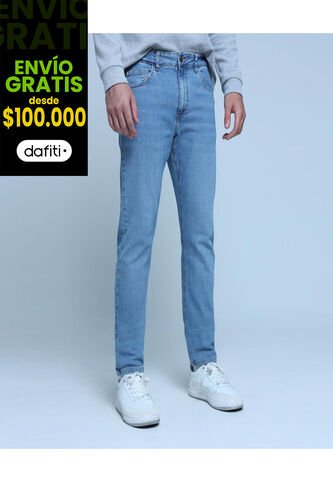 Jean Para Hombre Slim Color Azul  Marca Ostu #60160312 Ostu