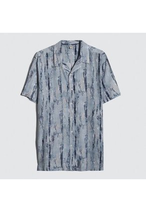 Camisa Para Hombre Manga Corta Sin Bolsillo Color Azul Marca Ostu #60010709