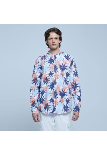 Camisa Para Hombre Manga Larga Sin Bolsillo Color Rosado  Marca Ostu #60010622