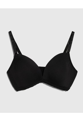 Brasier Para Mujer Copa Triangular Color Negro Marca Ostu #40830014