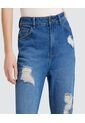Jean Para Mujer Mom Color Azul  Marca Ostu #40160255 de Ostu