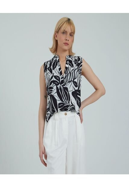 Blusa Para Mujer Manga Sisa Color Negro Marca Ostu #40120889