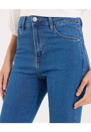 Jean Para Mujer Regular Color Azul Medio Marca Ostu #40160448