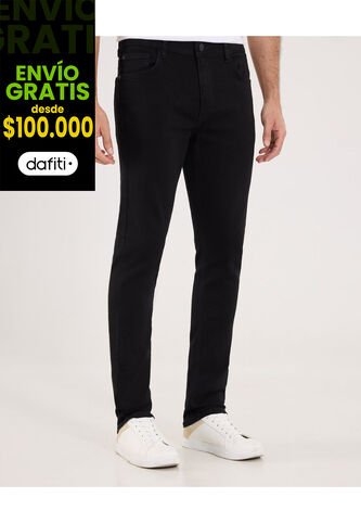 Jean Para Hombre Slim Color Negro Marca Ostu #60160309 Ostu