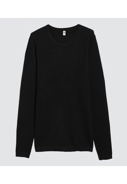 Saco Para Hombre Cuello Redondo Color Negro Marca Ostu #60330033