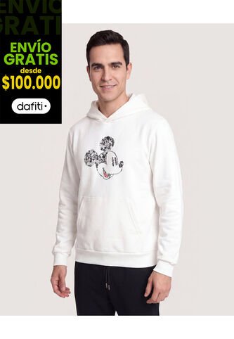 Hoodie Mickey Icon Mood  Para Hombre Crema Ostu Ostu