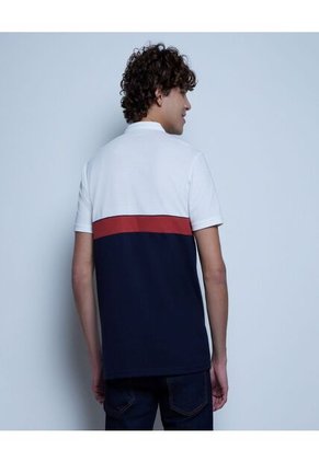 Polo Para Hombre Cuello Mao Sin Bolsillo Color Blanco Marca Ostu #60110594