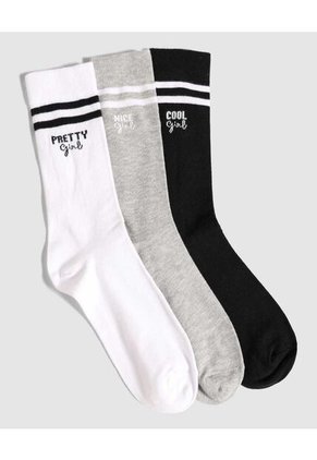 Medias Para Mujer Caña Larga Color Pack X Marca Ostu #40980171