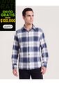 Camisa Leñadora  Para Hombre Azul Ostu de Ostu