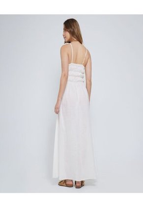 Vestido Para Mujer Manga Sisa Color Crudo Marca Ostu #40170260