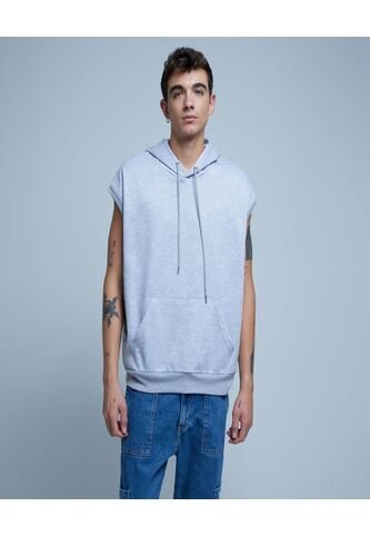 Buzo Para Hombre Hoodie Color Gris  Marca Ostu #60060405 Ostu