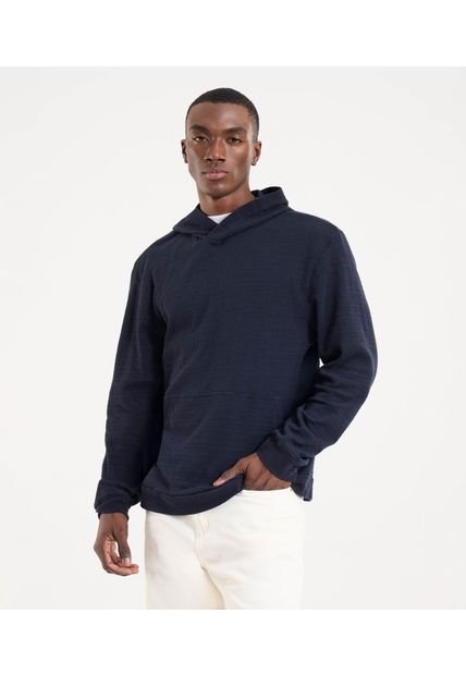 Buzo Para Hombre Hoodie Color Azul Marca Ostu #60060545