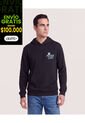 Buzo Hoodie Mickey Minimal  Para Hombre Negro Ostu de Ostu