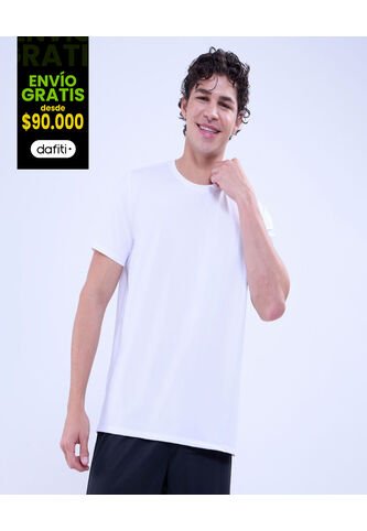 Camiseta Para Hombre Manga Corta Cuello Redondo Color Blanco Marca Ostu #60091476 Ostu