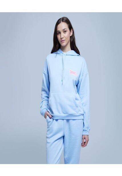 Buzo Para Mujer Hoodie Color Azul  Marca Ostu #40060334