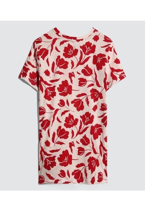 Camiseta Para Mujer Manga Corta Color Rojo Marca Ostu #40091964