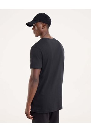 Camiseta Para Hombre Manga Corta Cuello Redondo Color Negro Marca Ostu #60091707