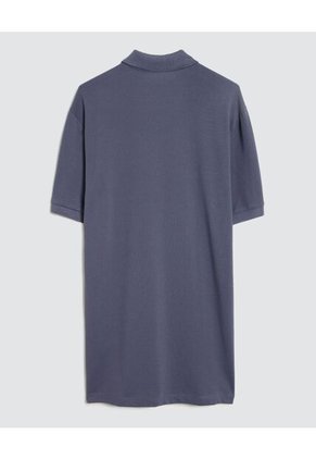 Polo Para Hombre Cuello Tejido Sin Bolsillo Color Gris Marca Ostu #60110655