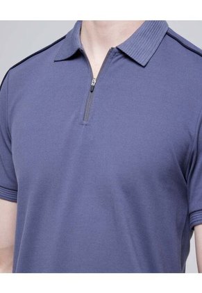 Polo Para Hombre Cuello Tejido Sin Bolsillo Color Gris Marca Ostu #60110655