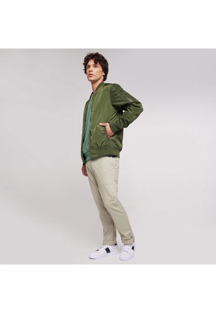 Chaqueta Para Hombre Bomber Color Verde  Marca Ostu #60080087