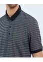 Polo Para Hombre Cuello Tejido Sin Bolsillo Color Negro Marca Ostu #60110758 de Ostu