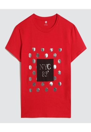 Camiseta Para Mujer Manga Corta Color Vino Marca Ostu #40092251