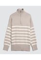 Saco Para Mujer Cuello Alto O Cuello Tortuga Color Gris  Marca Ostu #40330081 de Ostu