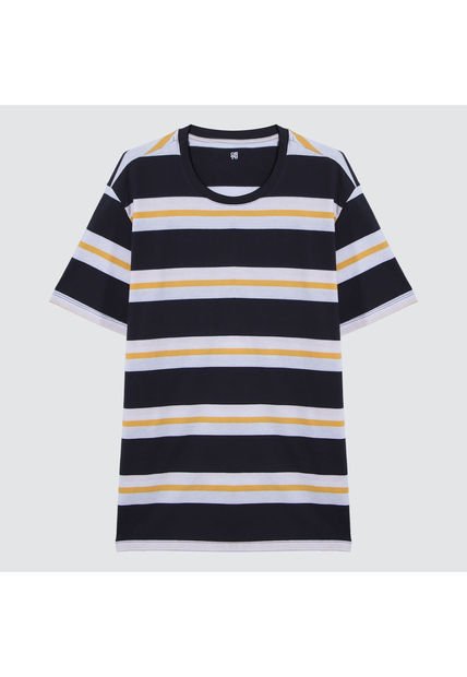 Camiseta Para Hombre Manga Corta Color Azul Medio Marca Ostu #60091176