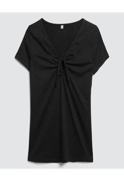 Camiseta Para Mujer Manga Corta Color Negro Marca Ostu #40091679