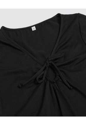 Camiseta Para Mujer Manga Corta Color Negro Marca Ostu #40091679