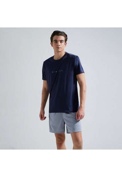 Camiseta Para Hombre Manga Corta Color Azul  Marca Ostu #60091079