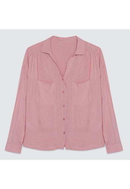 Blusa Para Mujer Manga Larga Color Rosado  Marca Ostu #40120749