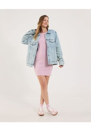 Vestido Para Mujer M/Sisa Corto Color Rosado Marca Ostu #40170317