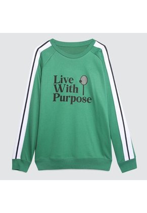 Buzo Para Hombre Cuello Redondo Color Verde  Marca Ostu #60060225