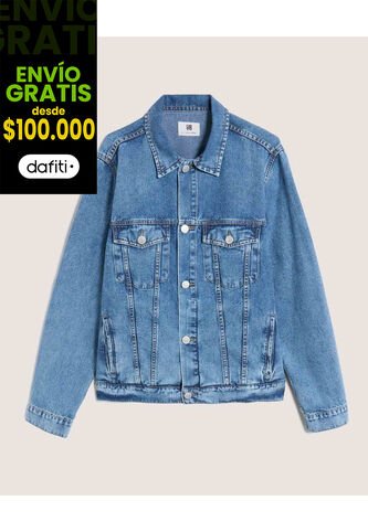 Chaqueta  Para Hombre Trucker Color Azul Marca Ostu #60089545 Ostu