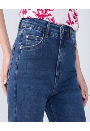 Jean Para Mujer Crop Flare Color Azul Medio Marca Ostu #40160465