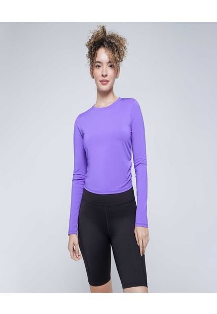 Camiseta Para Mujer Manga Larga Color Morado Marca Ostu #40092174