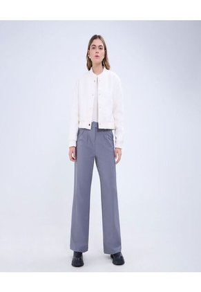 Chaqueta Para Mujer Bomber Color Beige Marca Ostu #40080221